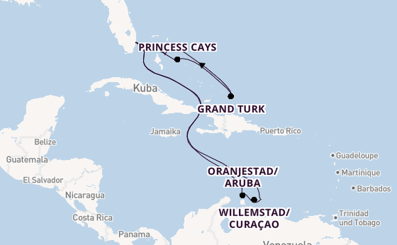 Karibik ab Fort Lauderdale (Port Everglades), USA auf der Regal Princess