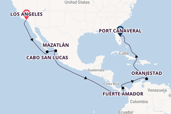 Mexican Riviera from Los Angeles, California with the Star Princess
