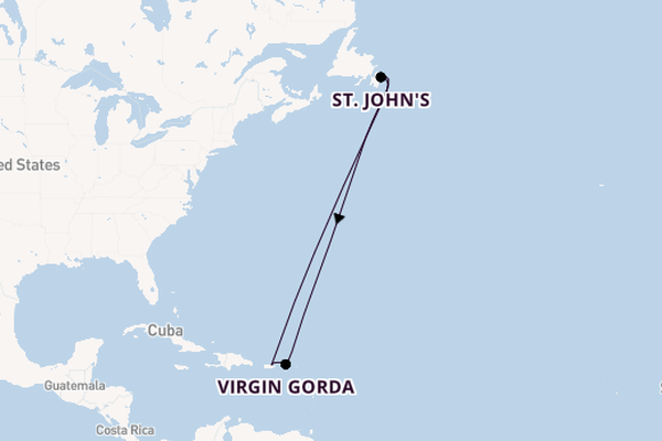 Eastern Caribbean from San Juan, Puerto Rico with the Ilma