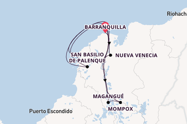 South America from Barranquilla, Colombia with the AmaMagdalena