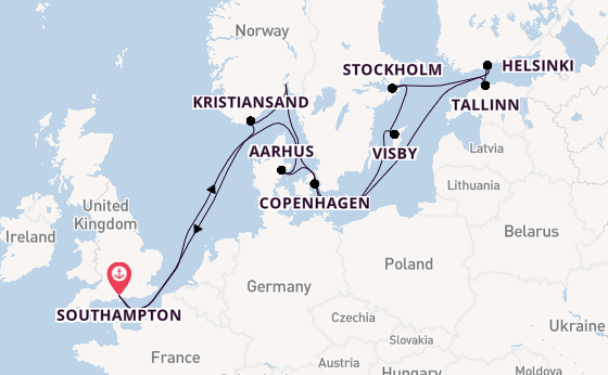 Norway from Southampton, England with the Celebrity Apex