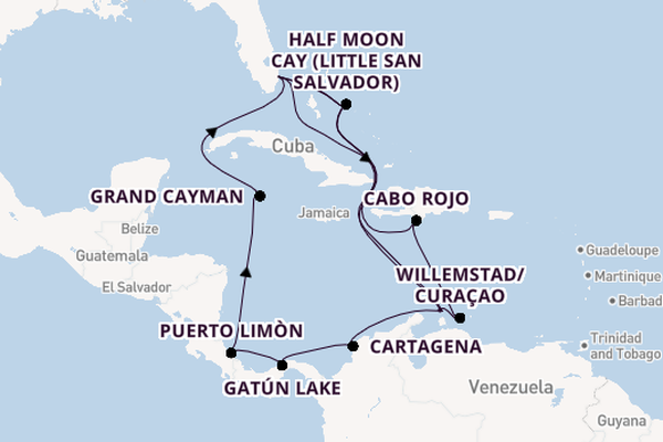 Caribbean from Fort Lauderdale (Port Everglades), Florida, USA with the Nieuw Amsterdam