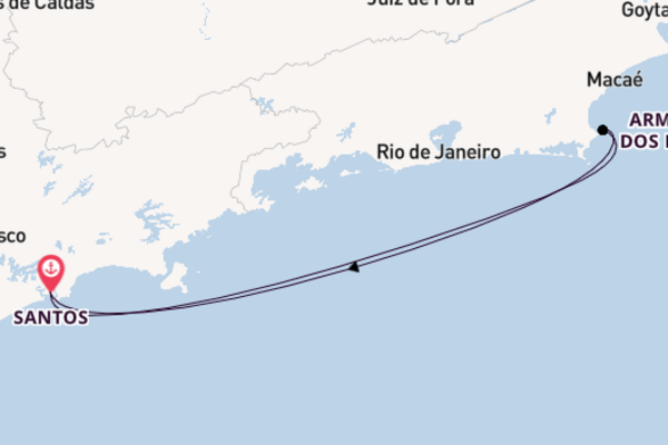 Brazil from Santos, Brazil with the MSC Seaview