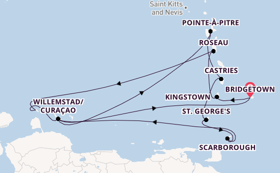 Cruise with Ambassador Cruise Line from Bridgetown