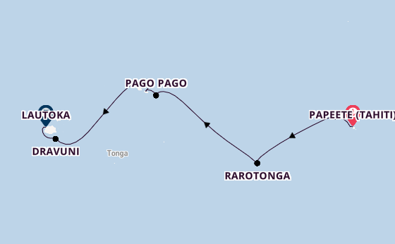 Polynesien ab Papeete (Tahiti), Französisch-Polynesien auf der Norwegian Spirit