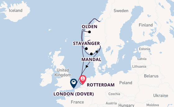 Norway from Rotterdam, The Netherlands with the Nieuw Statendam
