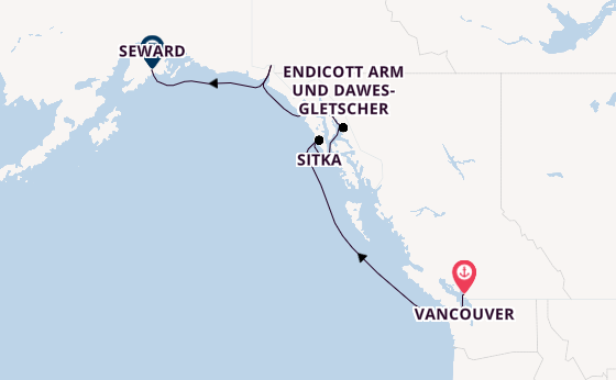 Alaska vanaf Vancouver, Canada met de Celebrity Solstice