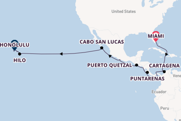 Polynesia from Miami, Florida with the Seven Seas Mariner