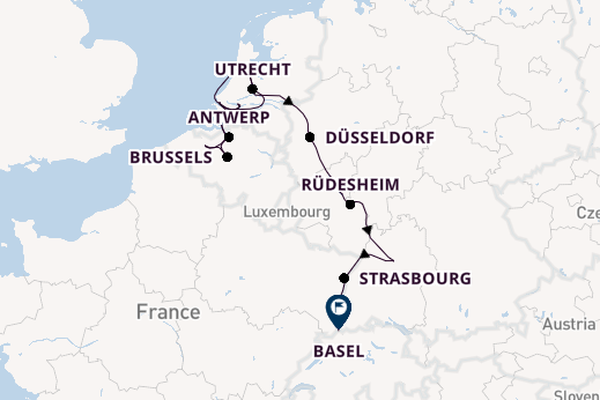Rhine from Amsterdam, Netherlands with the AmaStella