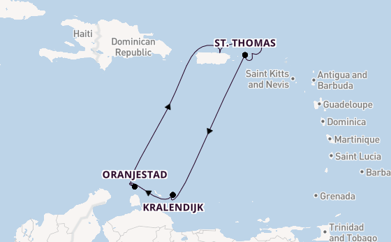Caribbean vanaf San Juan, Puerto Rico met de Norwegian Prima