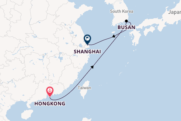 China vanaf Hongkong, China met de Spectrum of the Seas