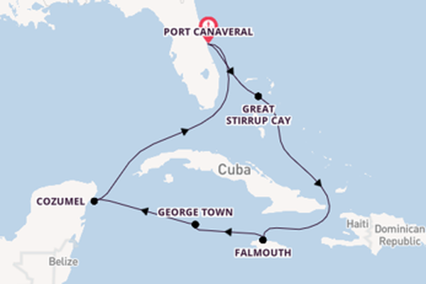 Caribbean from Port Canaveral, Florida, USA with the Norwegian Epic