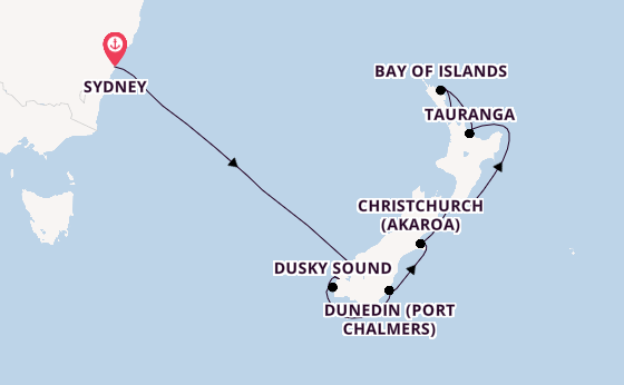 New Zealand from Sydney, Australia with the Celebrity Edge