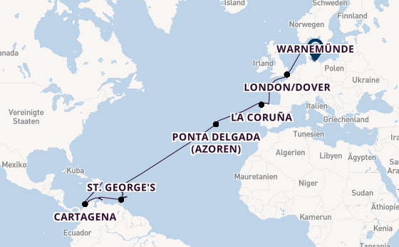 Transatlantik ab La Romana, Dominikanische Republik auf AIDAdiva