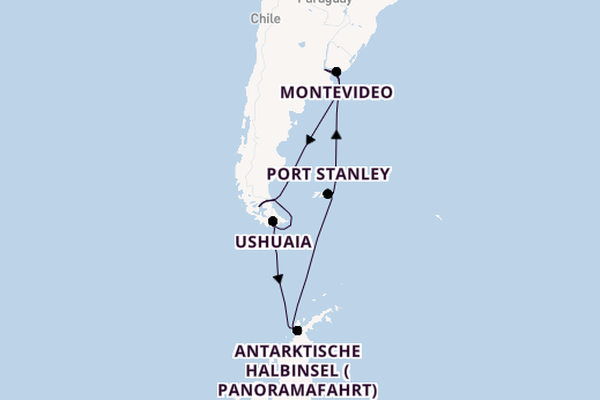 Südamerika ab Buenos Aires, Argentinien auf der Majestic Princess