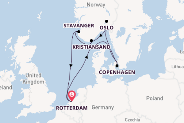 Norway from Rotterdam, Netherlands with the Rotterdam