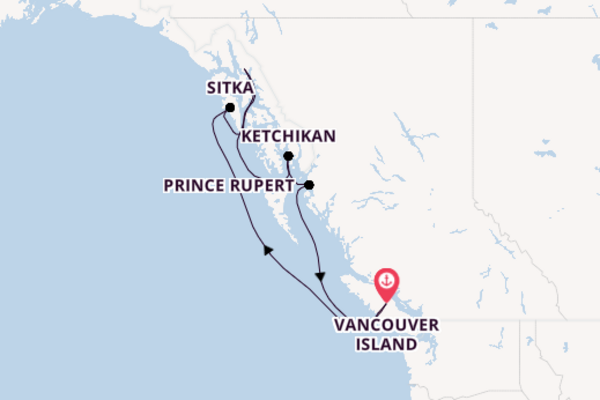8 day cruise with the Serenade of the Seas to Vancouver Island