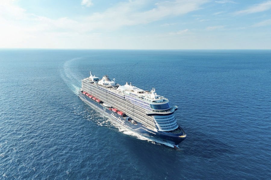 at sea