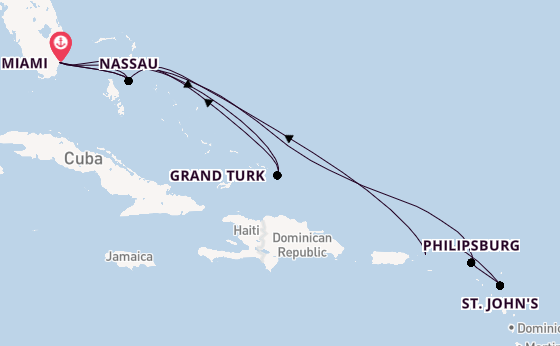 Caribbean vanaf Miami, Verenigde Staten met de MSC Meraviglia