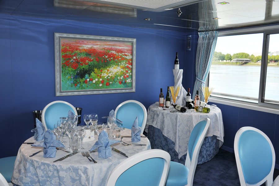 Garonne ab Bordeaux, Frankreich auf der MS Cyrano de Bergerac (CroisiEurope)