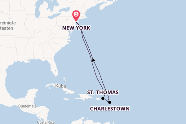 Karibik ab New York auf der Queen Mary 2