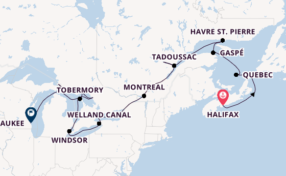 North America from Halifax, Nova Scotia with the HANSEATIC inspiration