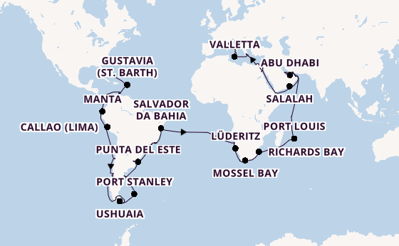 Transatlantic from Miami, Florida, USA with the Silver Shadow