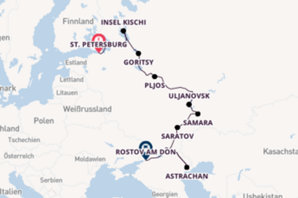 In 20 Tagen nach Rostov am Don über Goritsy