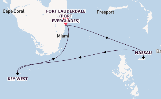Karibik ab Fort Lauderdale (Port Everglades), USA auf der Jewel of the Seas