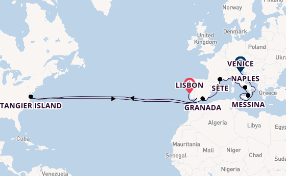 Transatlantic from Lisbon, Portugal with the Viking Vela