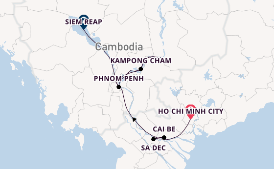 South East Asia from Ho Chi Minh City, Vietnam with the Scenic Spirit