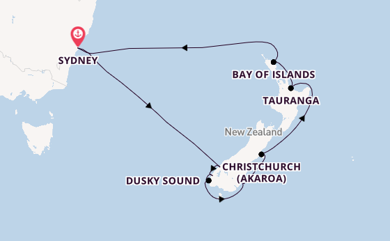 New Zealand from Sydney, Australia with the Celebrity Edge