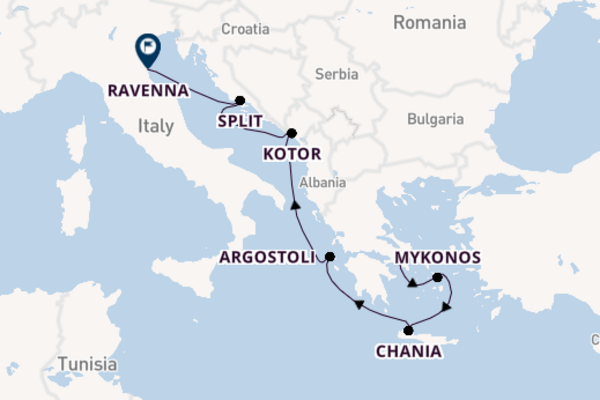 Voyager of the Seas  8  Athens (Piraeus)-Ravenna
