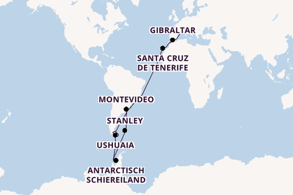 trans-Atlantisch vanaf Buenos Aires, Argentinië met de Sapphire Princess