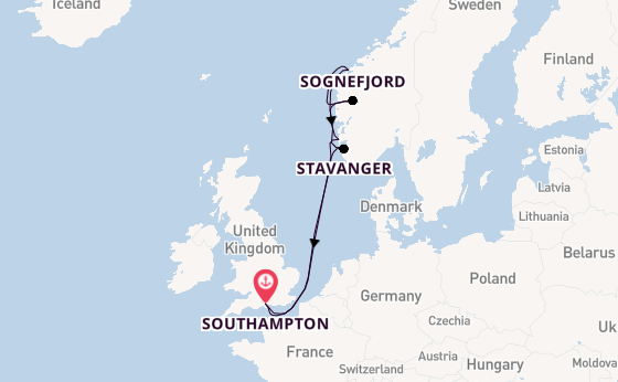 Norway from Australia with the Sky Princess 