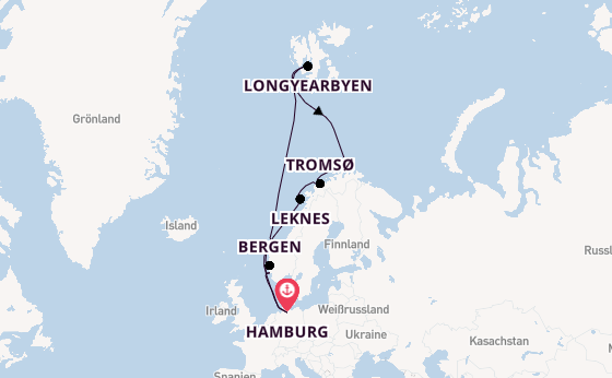 Norwegen ab Hamburg auf der MSC Preziosa
