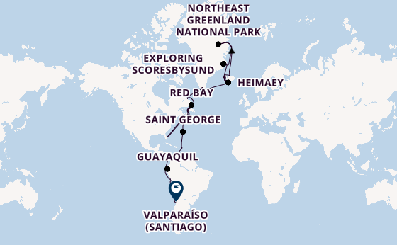 Transatlantic from Reykjavik, Iceland with the Seabourn Pursuit