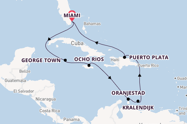 Caribbean vanaf Miami, Verenigde Staten met de MSC Poesia