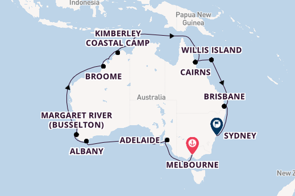 Australia from Melbourne, Australia with the Grand Princess