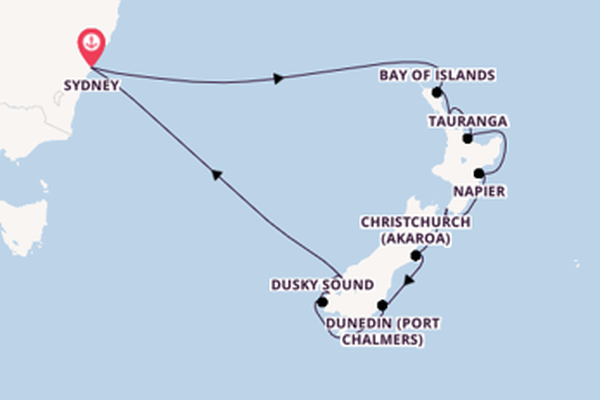 New Zealand from Sydney, Australia with the Celebrity Edge