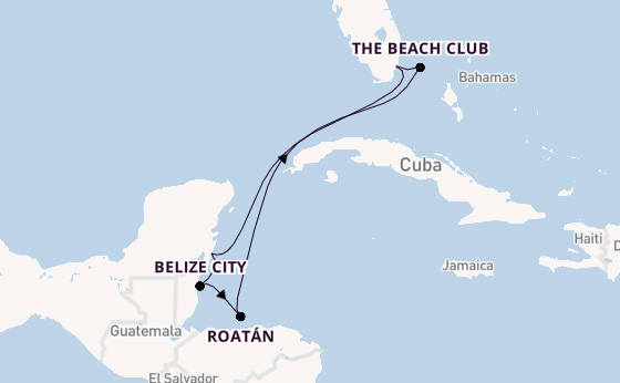Caribbean from Miami, Florida, USA with the Resilient Lady