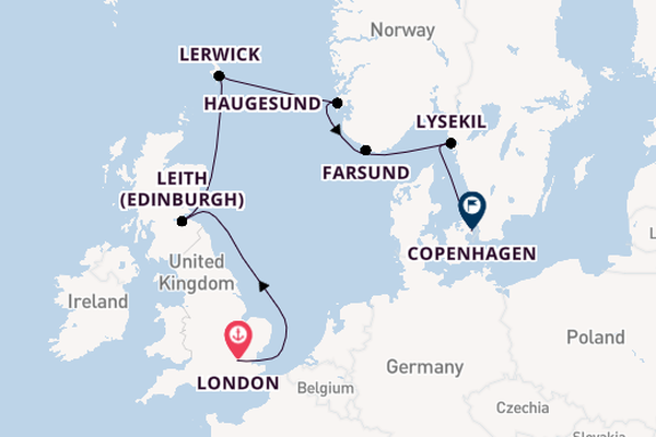 United Kingdom from London, England, United Kingdom with the Seabourn Quest