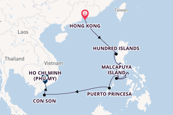 Southeast Asia from Hong Kong, China with the EUROPA