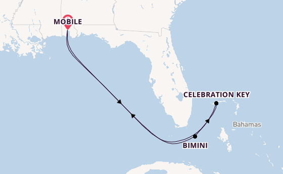 Karibik ab Mobile, Alabama, USA auf der Carnival Valor