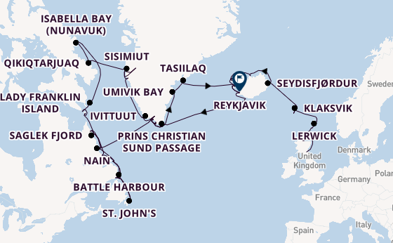 trans-Atlantisch vanaf Leith (Edinburgh), Schotland met de Sabourn Venture 