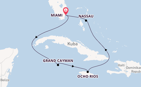 Karibik ab Miami auf der Carnival Horizon