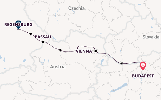 Danube River, Europe from Budapest, Hungary with the Viking Atla