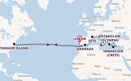 Transatlantic from Lisbon, Portugal with the Viking Neptune