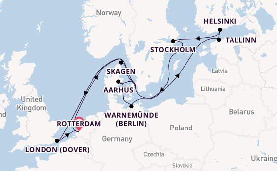 British Isles from Rotterdam, The Netherlands with the Nieuw Statendam