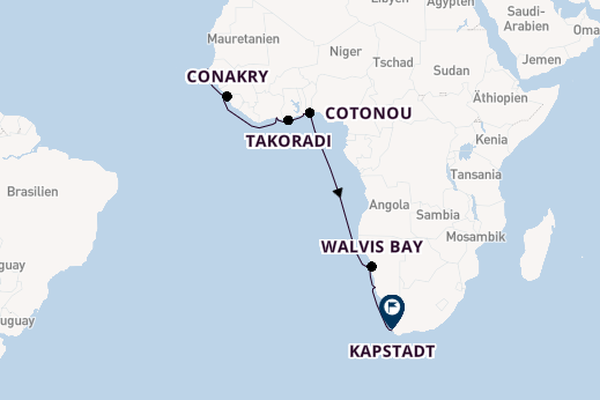 Afrika ab Dakar, Senegal auf der HANSEATIC nature